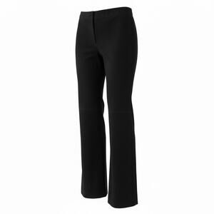 St. John's Bay Vintage Black Genuine Suede Leather Jeans Size 8